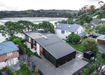Birds eye view of Arkles Bay residence with Breezway Louvres