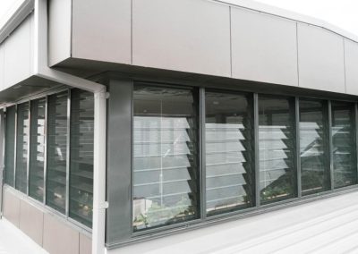 Breezway Louvres positioned on all walls provide effective ventilation
