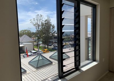 Breezway Louvres with the Stronghold System in the Blue Haven Aged Care Facility