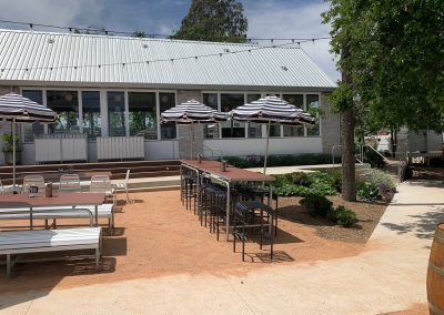 Outdoor area of Camden Valley Inn with Breezway Louvres in sight