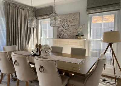 Formal dining area in Brisbane residential home